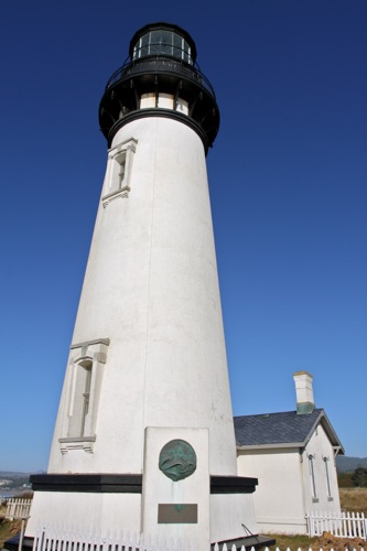 Yaquina Head Lighthouse stands tall