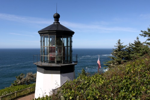 A peek at the Cape Meares lighthouse