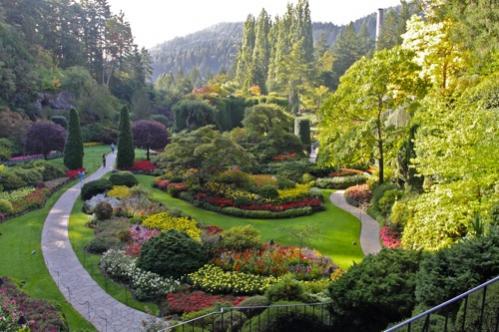 The Sunken Gardens at Butchart in BC, Canada