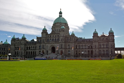 The parliament capitol was right by our hotel in Victoria, BC