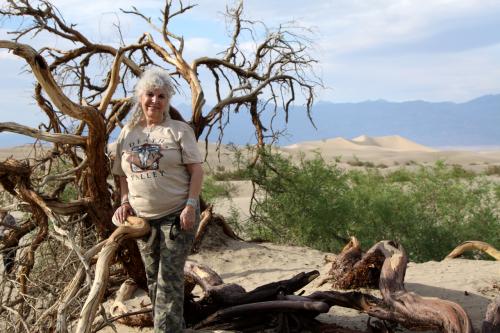 Plenty of artistic angles to take in front of Mesquite Sand Dunes in Death Valley NP.