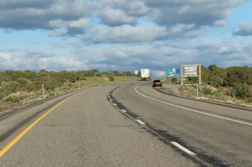 Entering Colorado on I-70 east