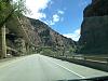 I-70 gets so narrow east of Grand Junction that westbound traffic travels on a higher level.