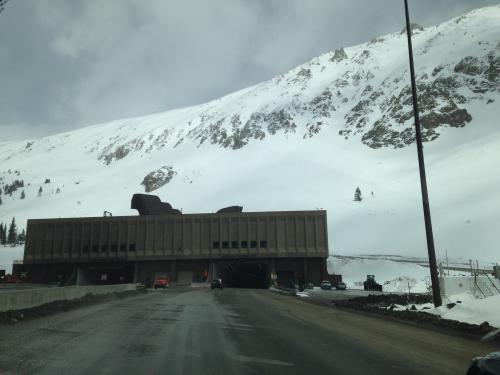 The west side of the Loveland Pass on I-70