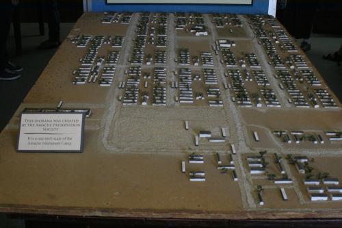 Diorama of Amache layout