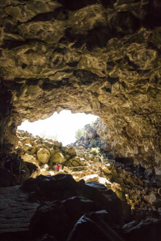 Caving in the Skull Cave, Lava Beds NM