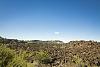 Tops of lava tubes along the road in Lava Beds NM