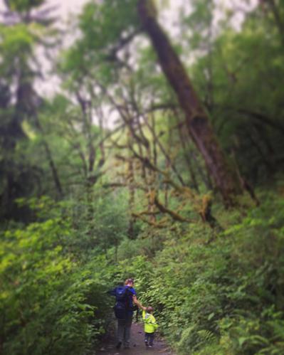 Hiking Twin Falls outside of North Bend, WA