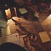 Learning to write with a quill and ink at Fort Clatsop