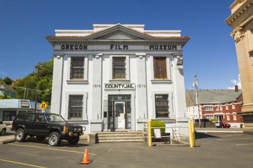 wandering downtown Astoria, OR on foot and paid a visit to the Goonies Museum