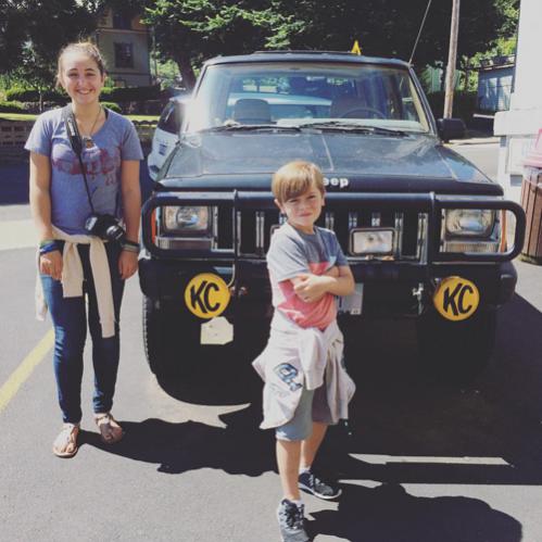 wandering downtown Astoria, OR on foot and paid a visit to the Goonies Museum.  This is the jeep from the movie