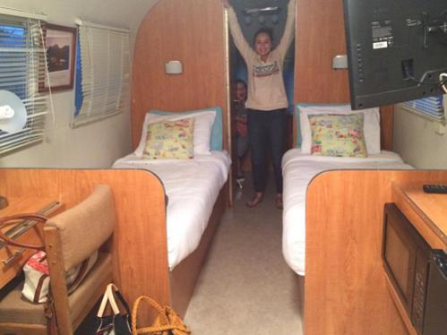 Our Coos Bay accommodations. So cute and a hit with the kids.