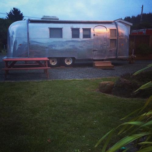 Our Coos Bay accommodations. So cute and a hit with the kids.