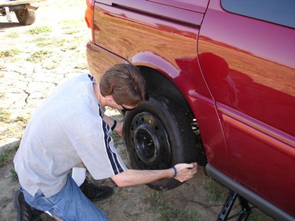 One of our tires went flat in Mancos, CO and we couldn't get it fixed until we got to Colorado Springs 2 days later. That put us behind schedule a bit.