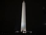 The night-lit Washington tower in D.C.