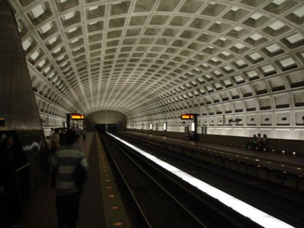My first time on a subway, going from Arlington, VA into D.C.