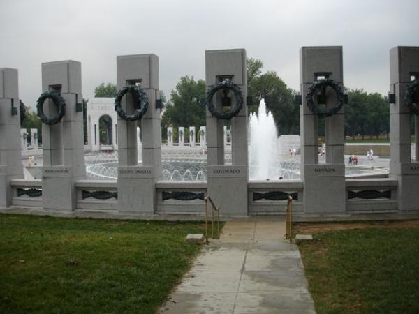 The WWII memorial in D.C. which was my favorite of all the immediate points of interest.