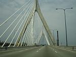 One of the bridges on I-93 heading north out of Boston, MA