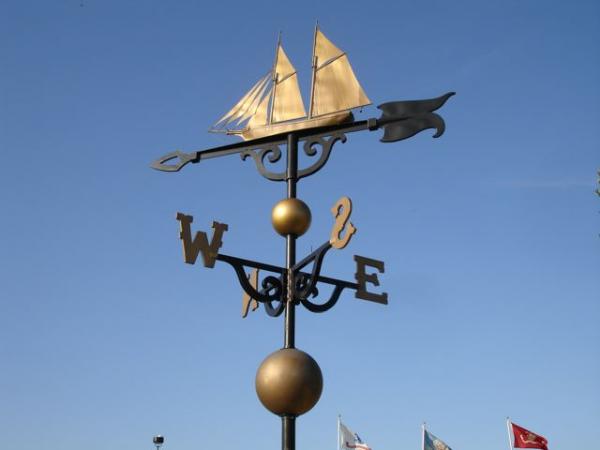 The "World's Largest Weather vane" in Montague, MI, although I need clarification on that because the Guiness Book of Records declares otherwise.