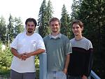 The roadtripping trio in Coeur d'Alene, ID