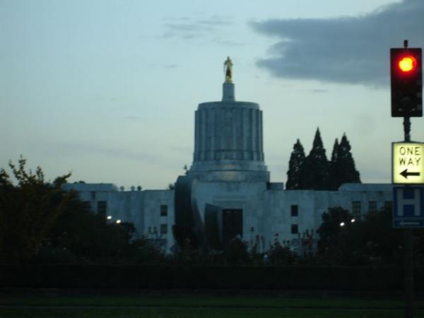 Caught a glimpse of the capitol in Salem, OR