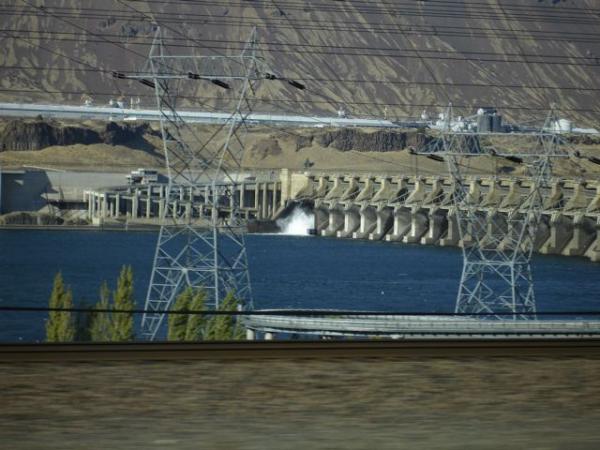 One of the many power generating dams on the Columbia River