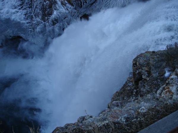 Visiting the Upper Falls in Yellowstone National Park, WY