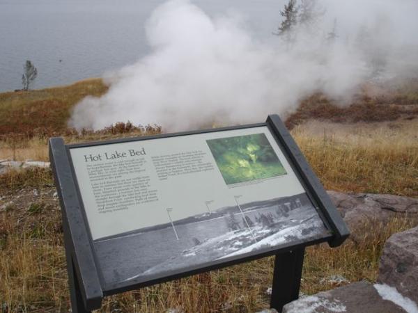 The many hot springs of Yellowstone continue to spew their steam