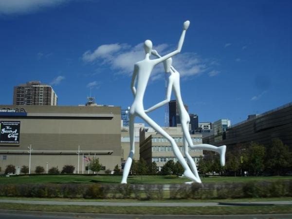Sculptures in downtown Denver, CO