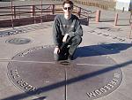 That would be me. That would be the 4 corners marker. You can tell I don't like this place at all.