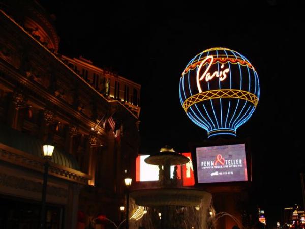 A shot of the Paris hotel in Las Vegas, NV