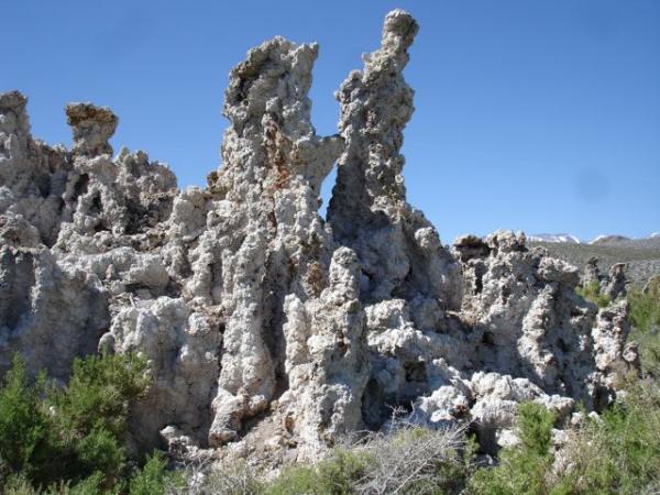 Tufa columns at Mono Lake in California, east of Yosemite National Park
