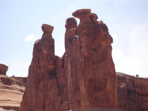 The Three Gossips inside Arches National Park, UT