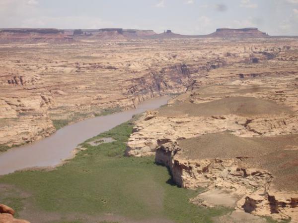 A view of the Colorado River from one of the Hite viewpoints in Glen Canyon National Recreation Area, UT