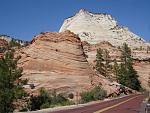 Hwy 89 had some great features of rock, which kept our interest as we left Zion National Park, UT and headed north east