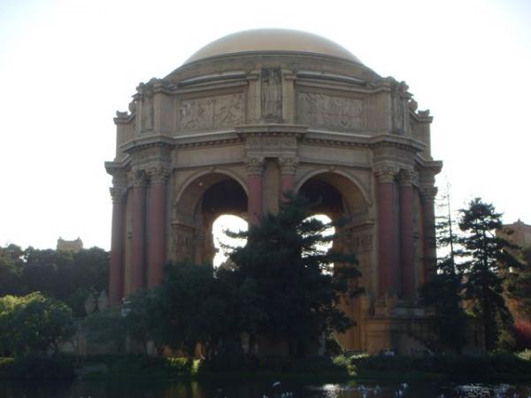 You can visit the Palace of Fine Arts in north San Francisco, CA, right off Hwy 101