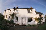 East View fisheye - it was once two cottages, now knocked through into one.