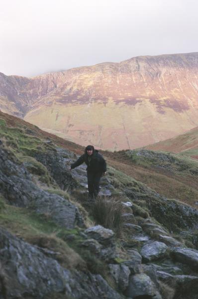 Carole - caught on one of the rare occasions when she's agreed to walk