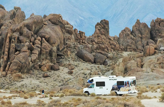 RVing in the Alabama Hills, California