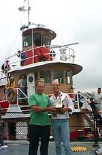 Leon Furmanski and Captain Tom Teague
