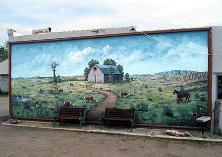 Ranching Scene Mural