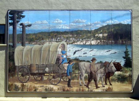 Pioneer Family on the Oregon Trail