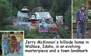 Jerry McKinnon's hillside home
