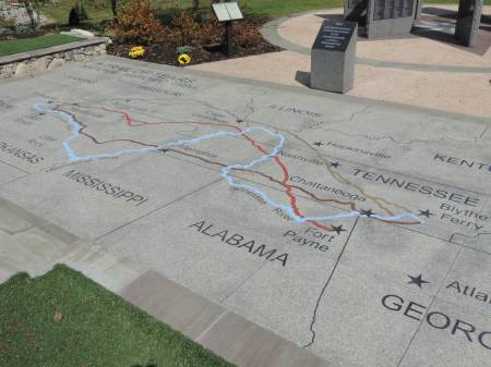 Trail of Tears map