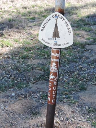 PCT trail sign