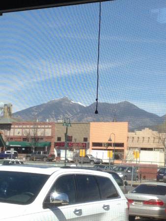 Lumberyard Brewing - View of San Francisco Peaks