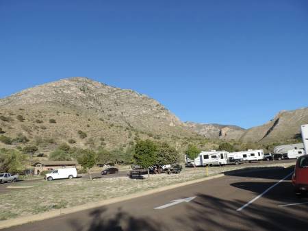 Guadalupe Peak from campground