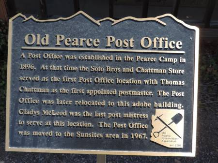 Pearce PO plaque