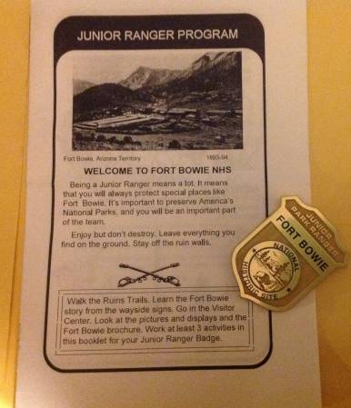 Jr Ranger - Fort Bowie