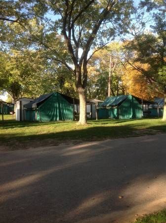 Camp Dearborn tents